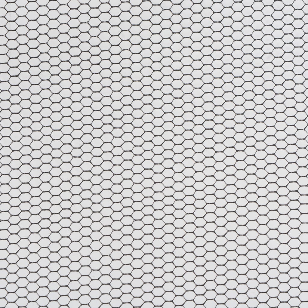 Partytelt sidevegg 2 stk hvit og svart netting