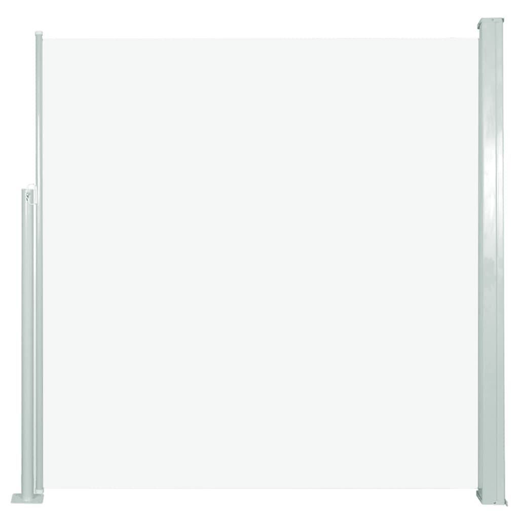Uttrekkbar sidemarkise 140 x 300 cm kremhvit