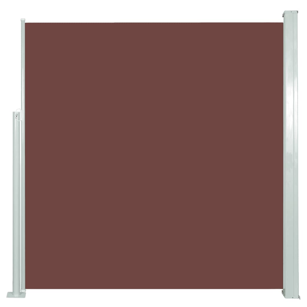 Uttrekkbar sidemarkise 140 x 300 cm brun