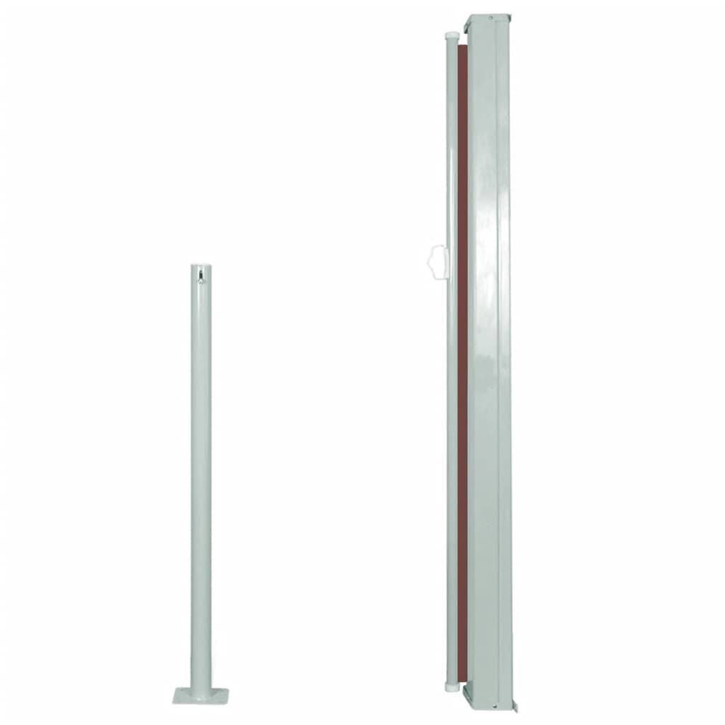 Uttrekkbar sidemarkise 120 x 300 cm brun