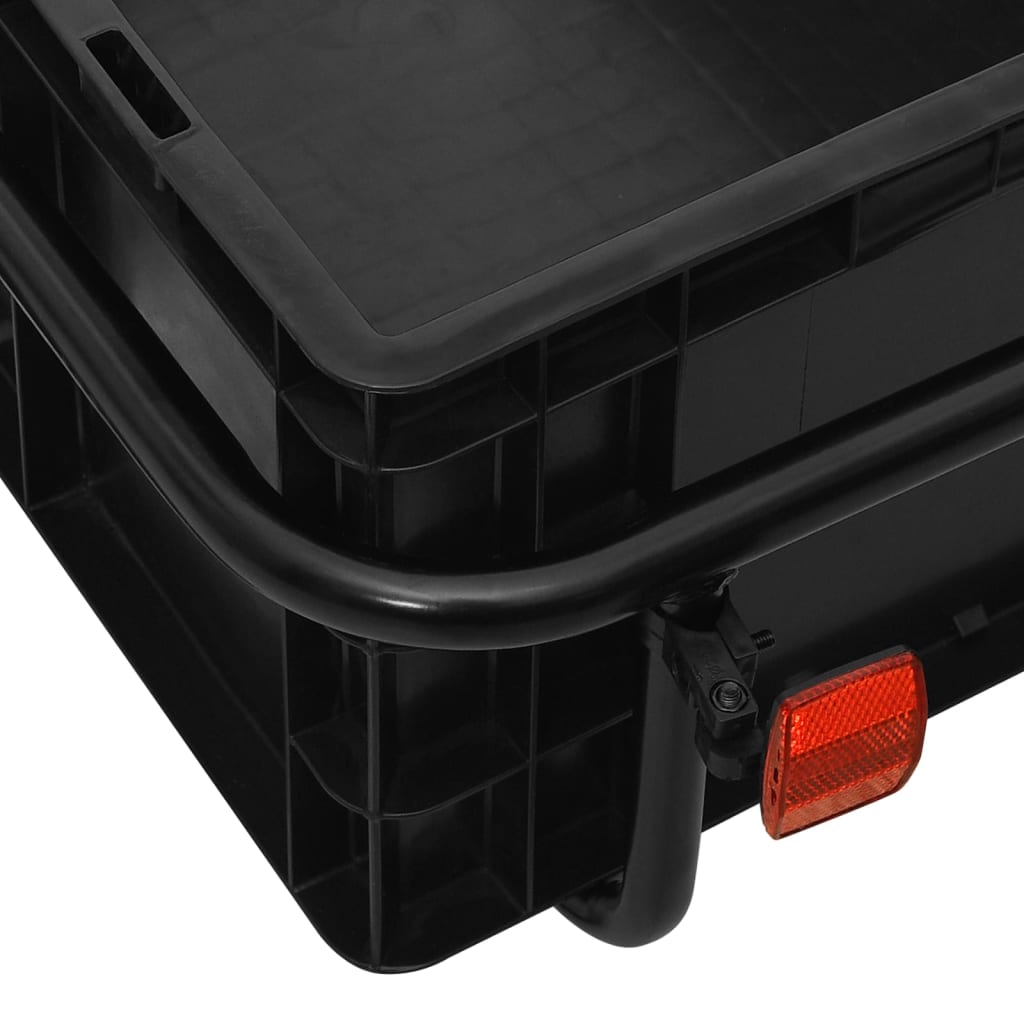 Sykkeltilhenger/håndtralle 155x60x83 cm stål svart