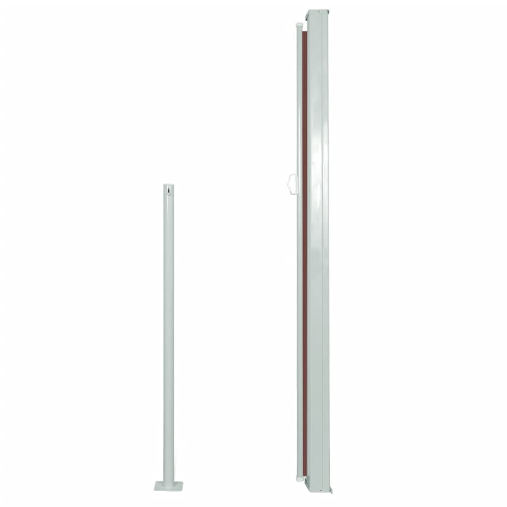 Uttrekkbar sidemarkise 160 x 500 cm brun