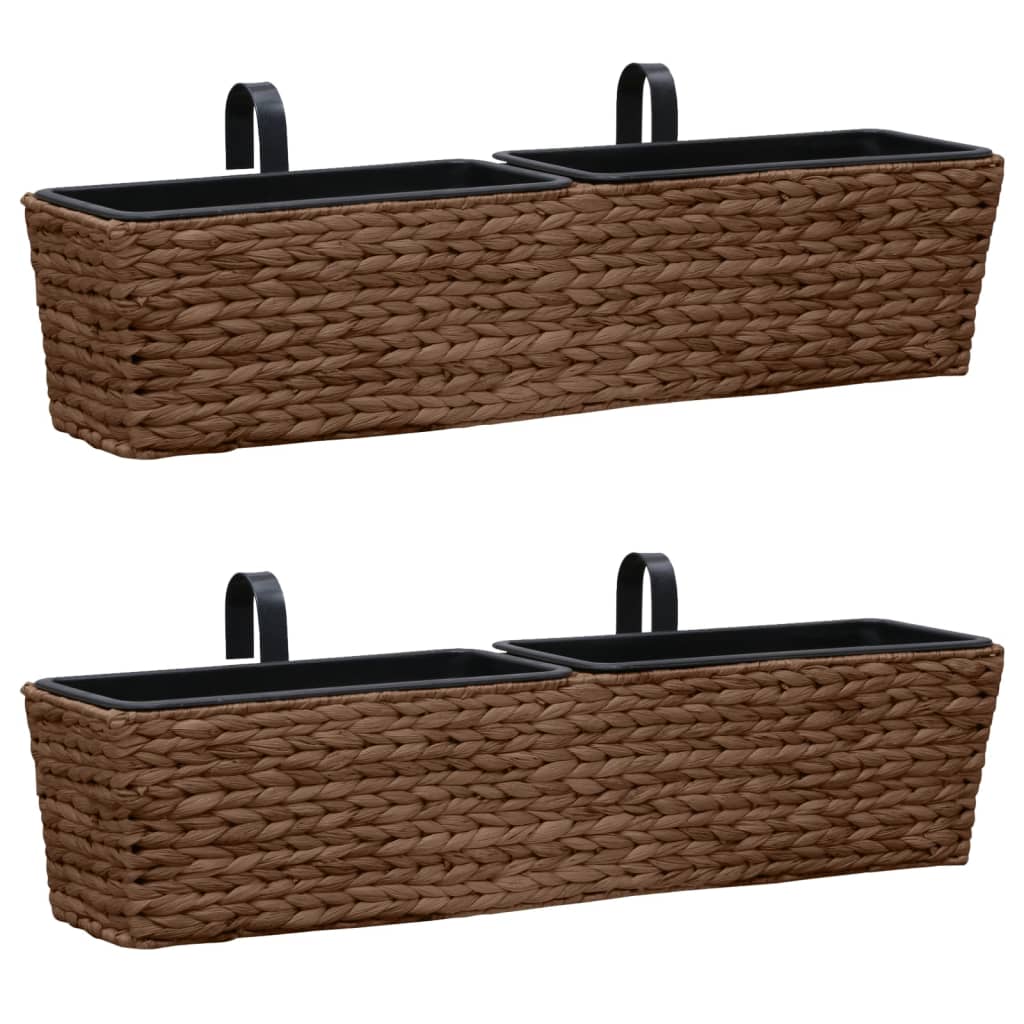 Plantepotter 2 stk vannhyasint brun