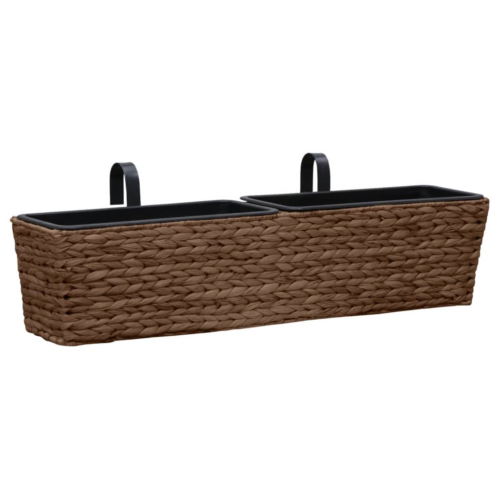 Plantepotter 2 stk vannhyasint brun