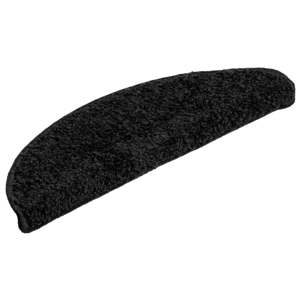 Trappetrinnstepper 15 stk svart 56x17x3 cm