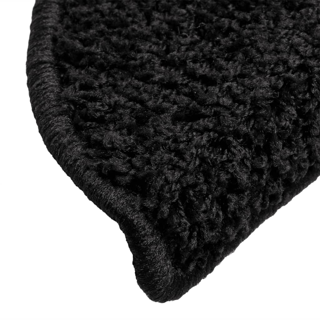 Trappetrinnstepper 15 stk svart 56x17x3 cm