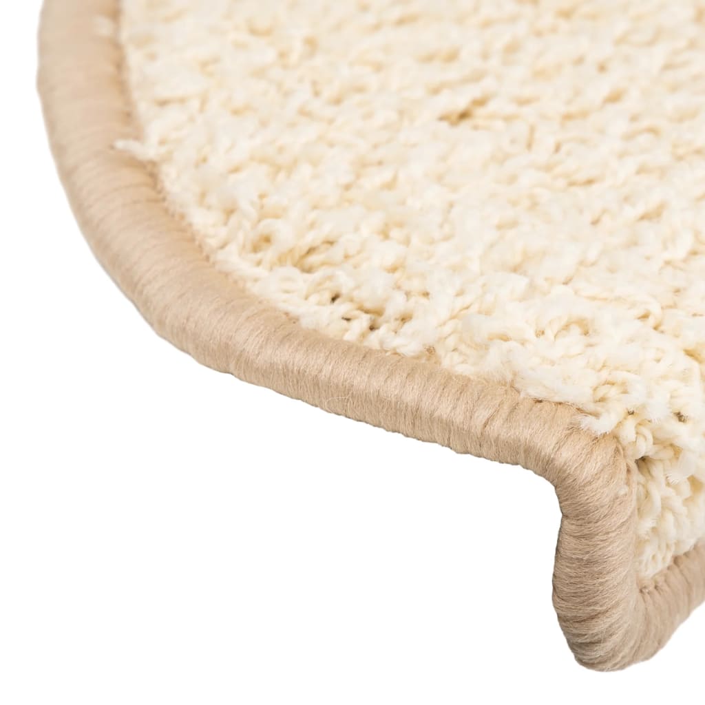 Trappetrinnstepper 15 stk kremhvit 65x21x4 cm