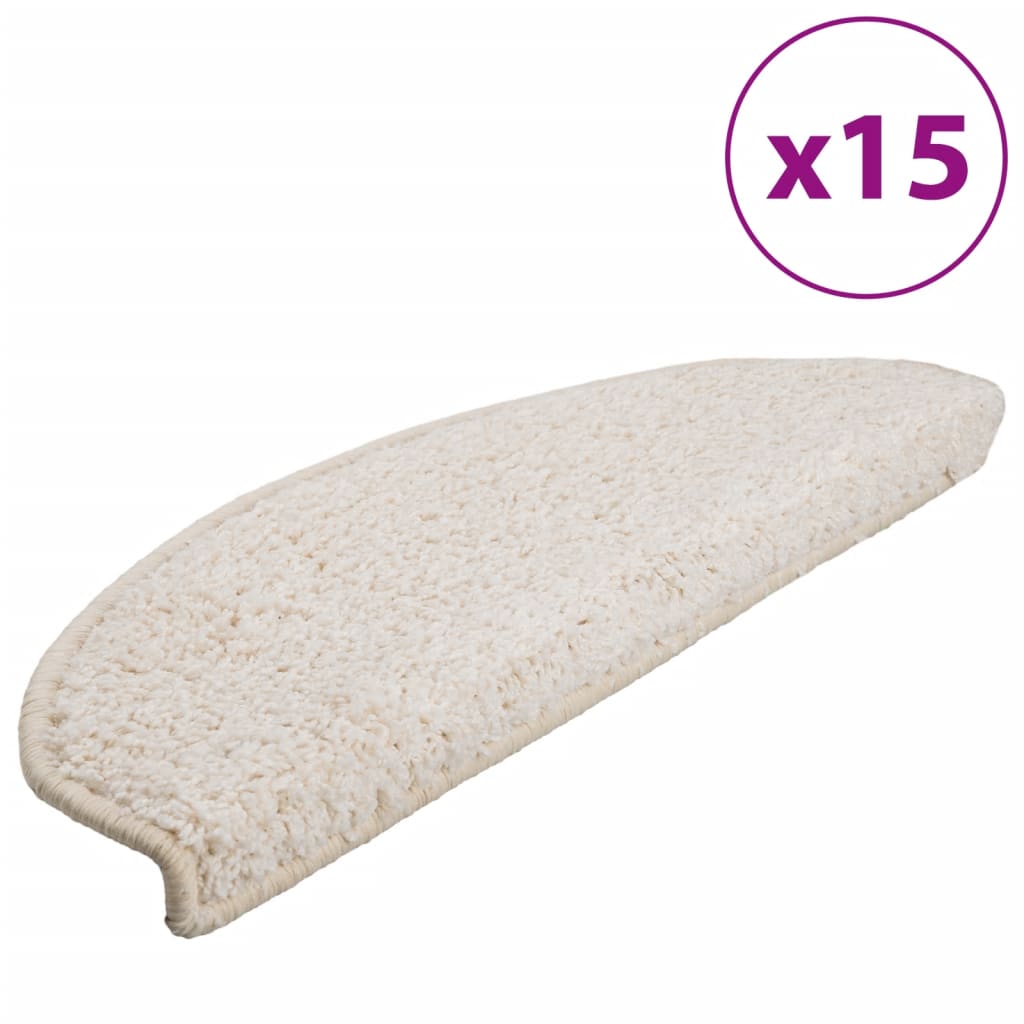 Trappetrinnstepper 15 stk hvit 65x21x4 cm