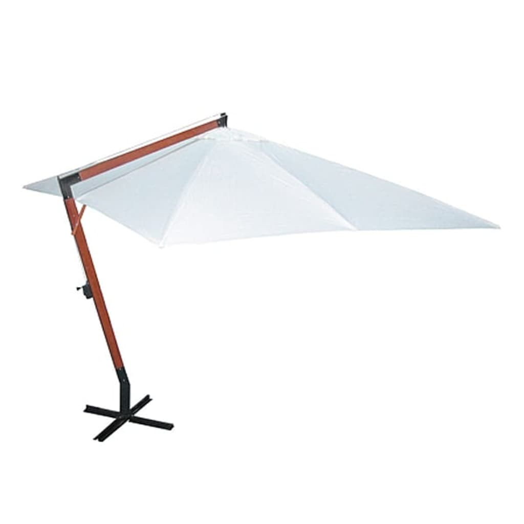 Parasoll 300 x 400 cm hvit