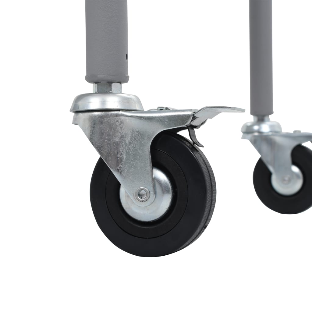 Grill med elektrisk grillspyd rustfritt stål