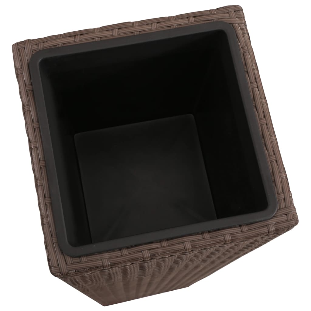 Høybed 3 stk polyrotting brun