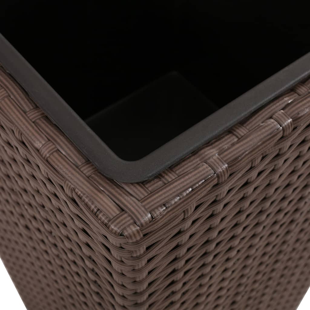 Høybed 3 stk polyrotting brun