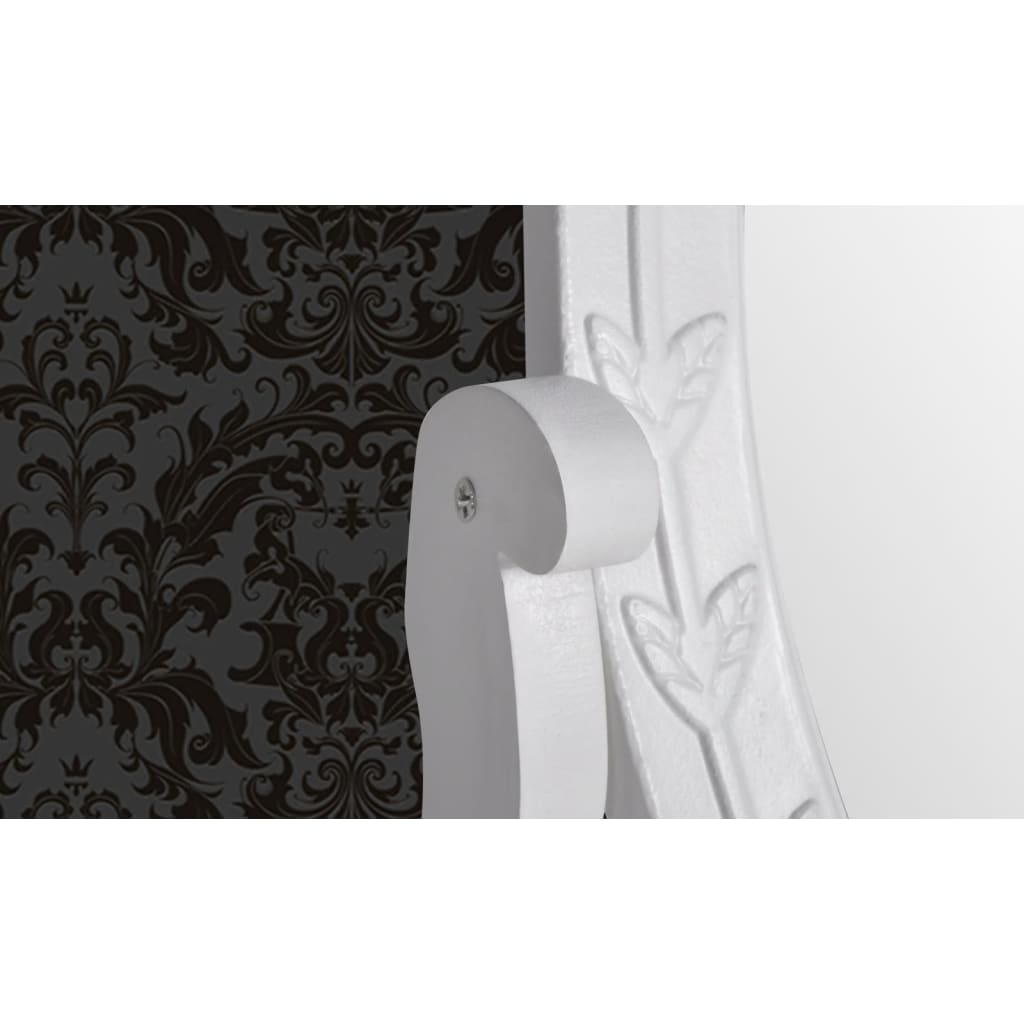 Sminkebord med ovalt svingspeil MDF