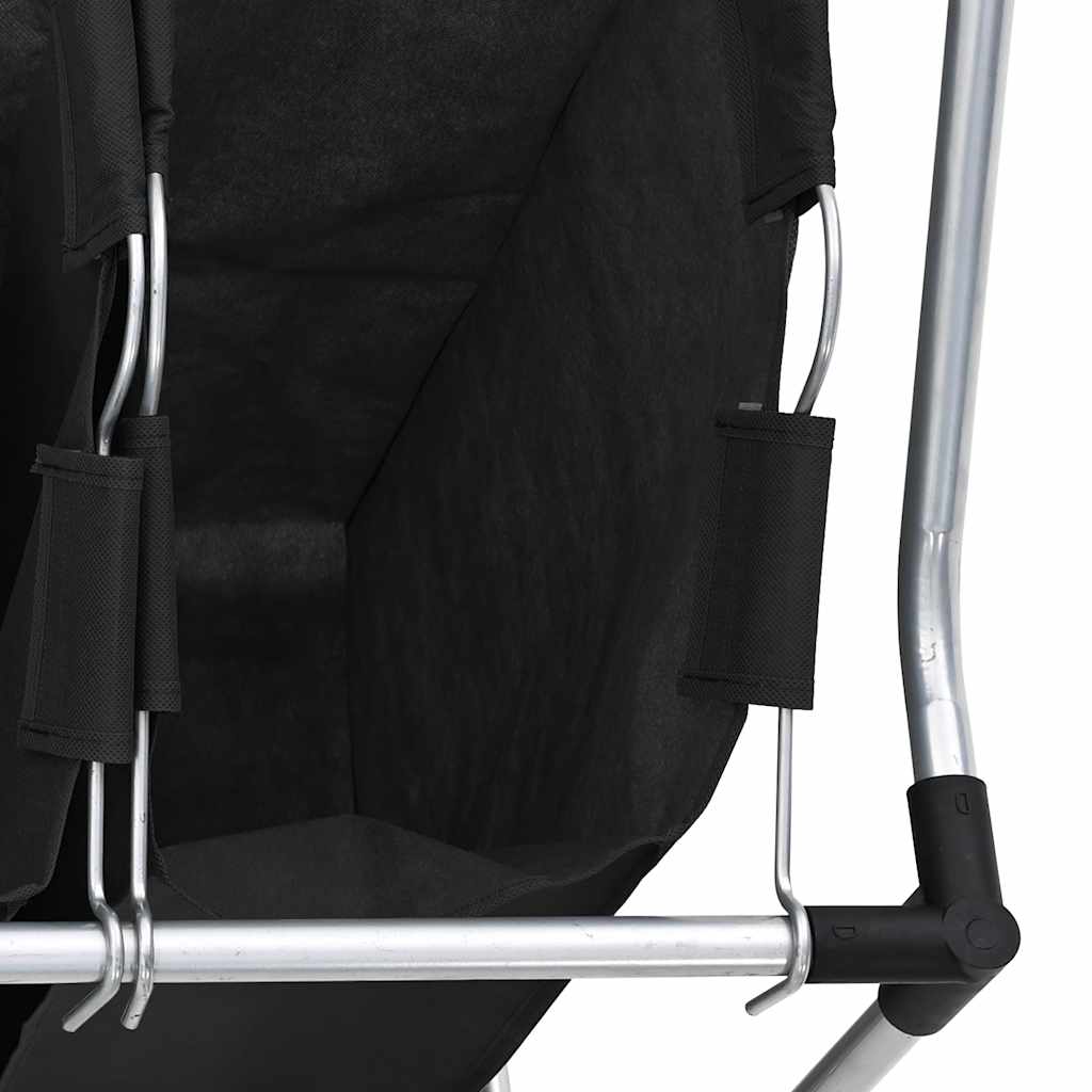 Skittentøyskurv med fire poser svart grå