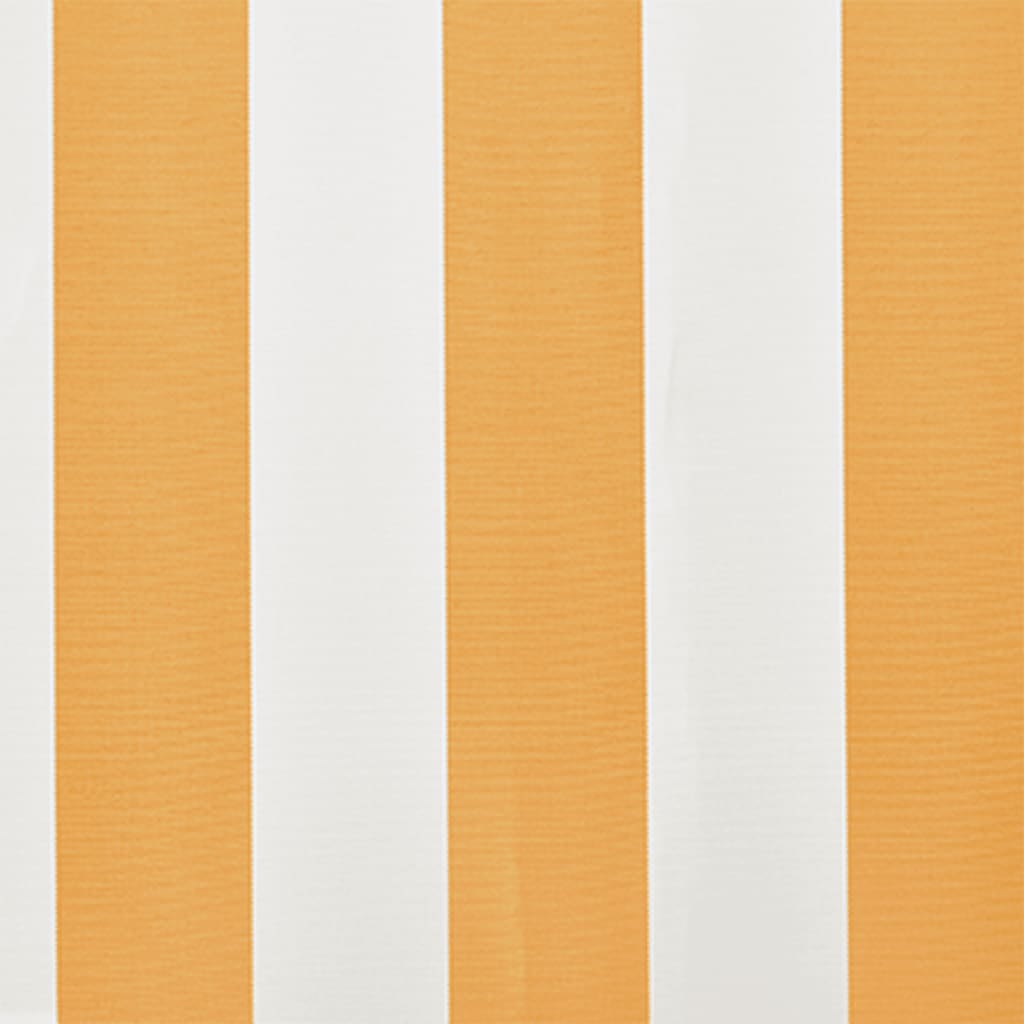 Markiseduk solsikkegul og hvit 6 x 3 m (ramme ikke inkludert)