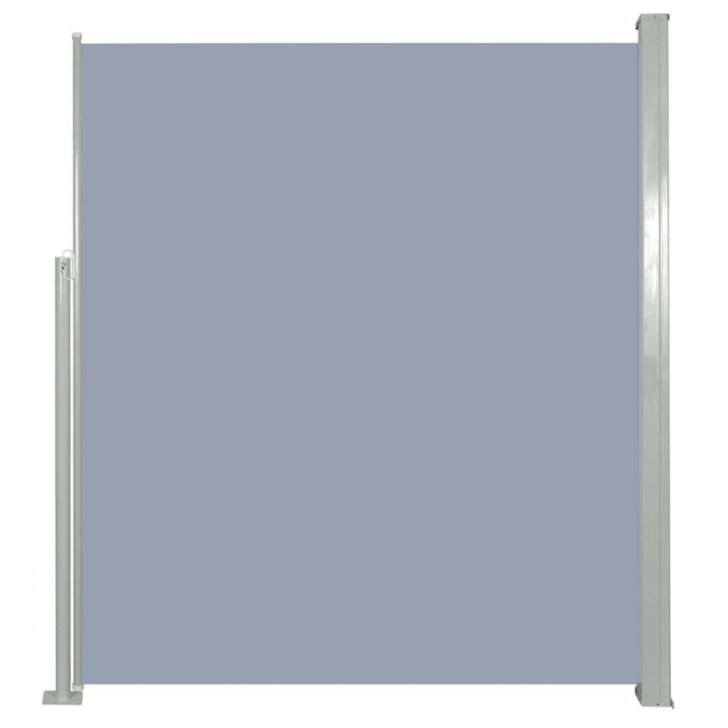 Uttrekkbar sidemarkise 160x300 cm grå