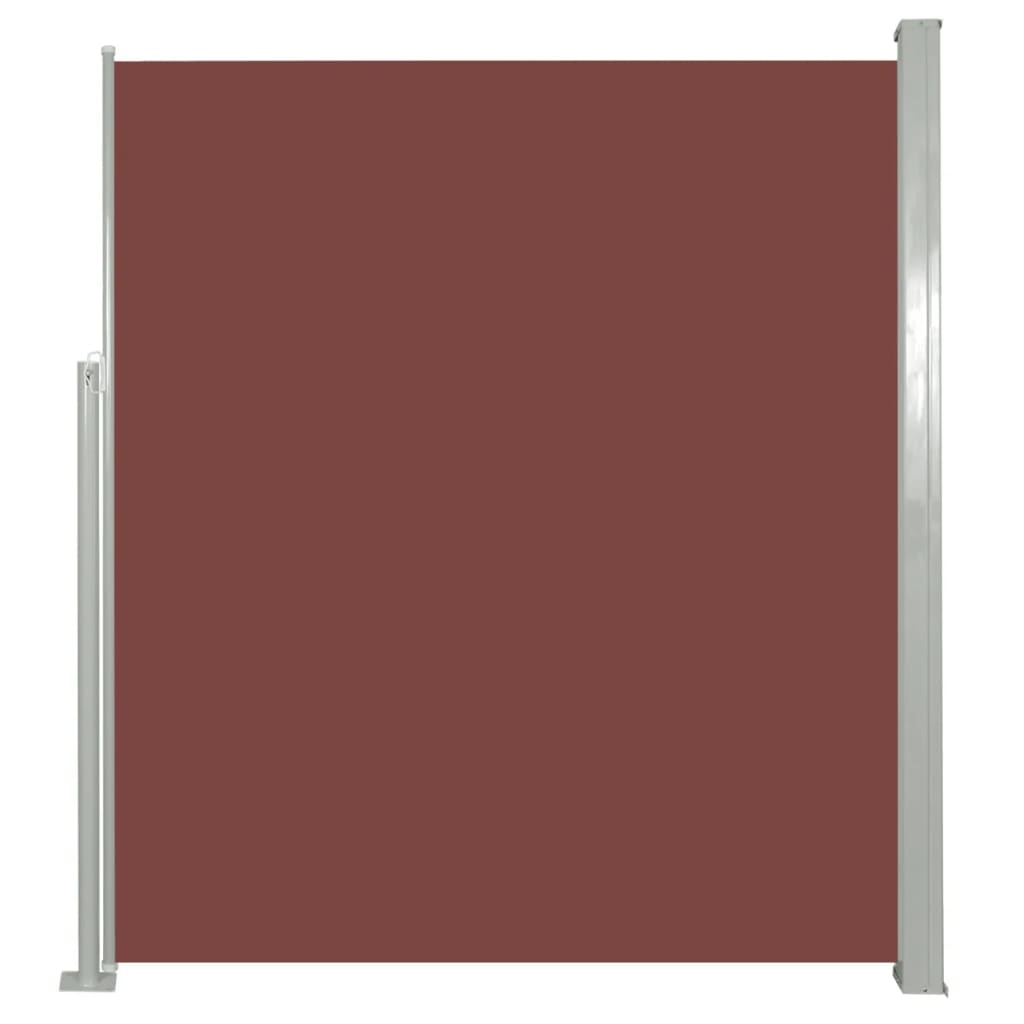 Uttrekkbar sidemarkise 160x300 cm brun