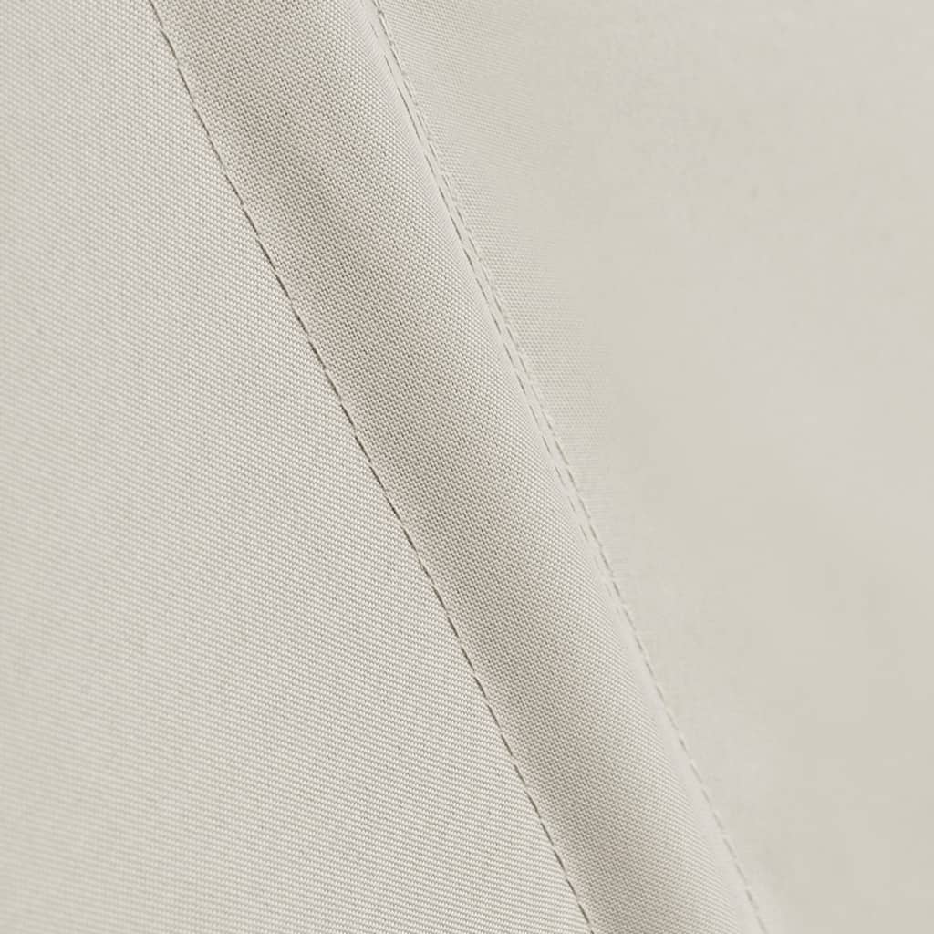 Sammenleggbar sidemarkise for balkong krem 210x210 cm