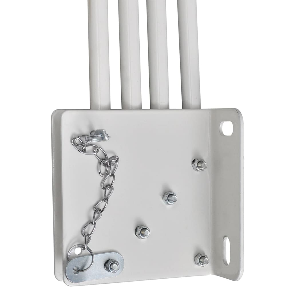 Sammenleggbar sidemarkise for balkong krem 160x240 cm