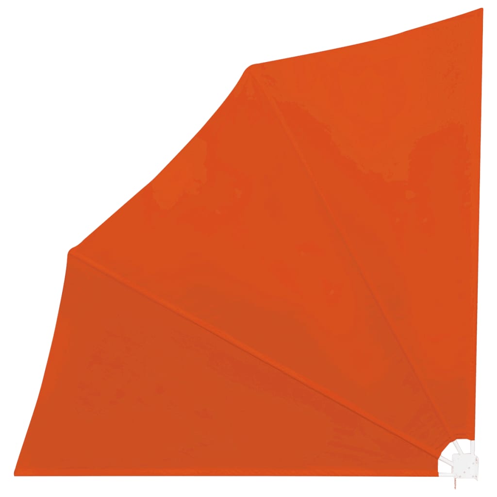 Sammenleggbar sidemarkise for balkong terrakotta 140x140 cm