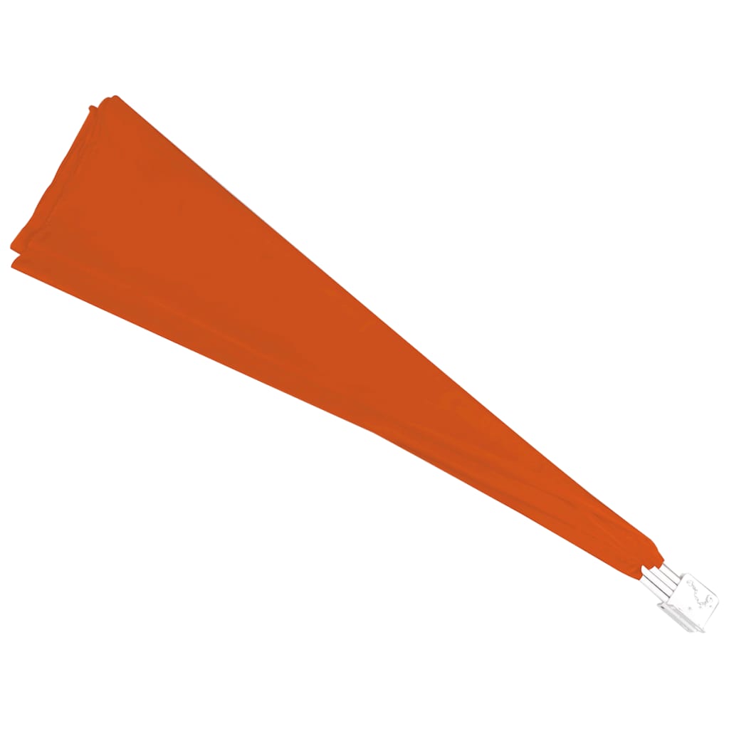 Sammenleggbar sidemarkise for balkong terrakotta 140x140 cm