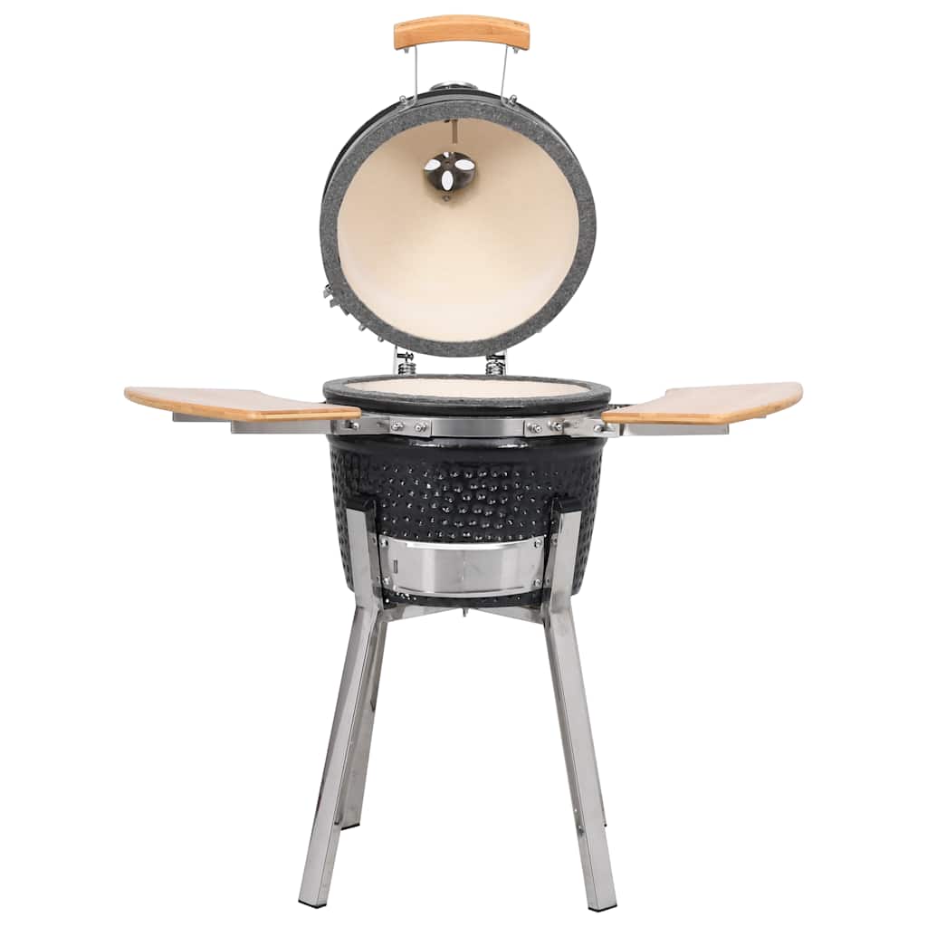 Kamado Kullgrill med røyker keramisk 81 cm