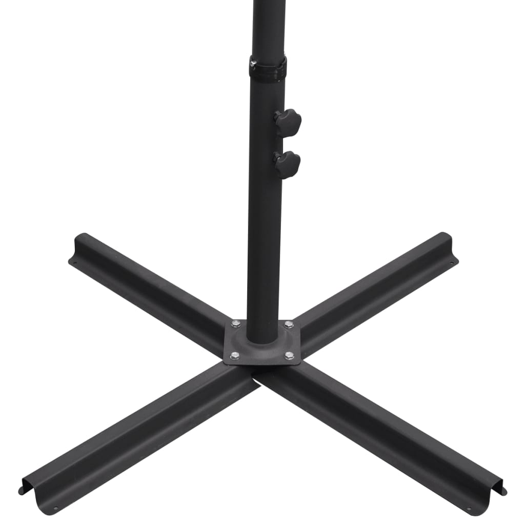 Parasoll 3 m blå fritthengende