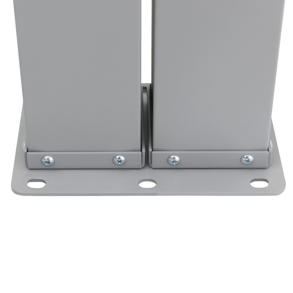 Uttrekkbar sidemarkise 160x600 cm grå