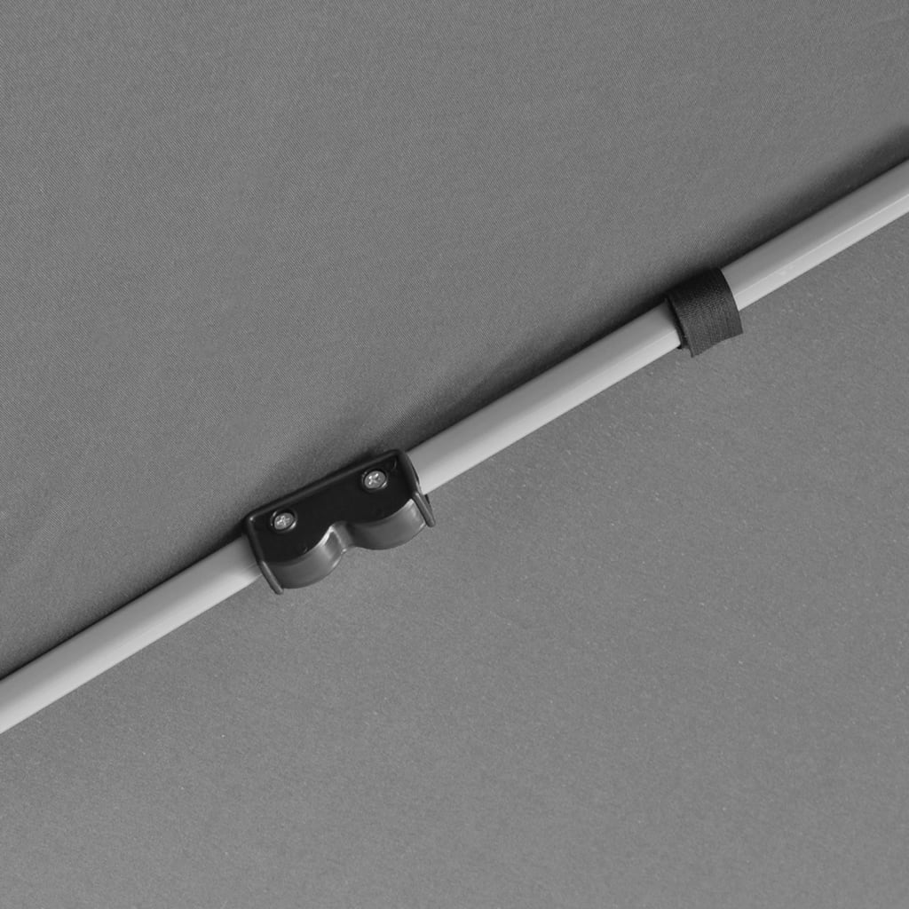 Heksagonalt pop-up partytelt med 6 sidevegger grå 3,6x3,1 m