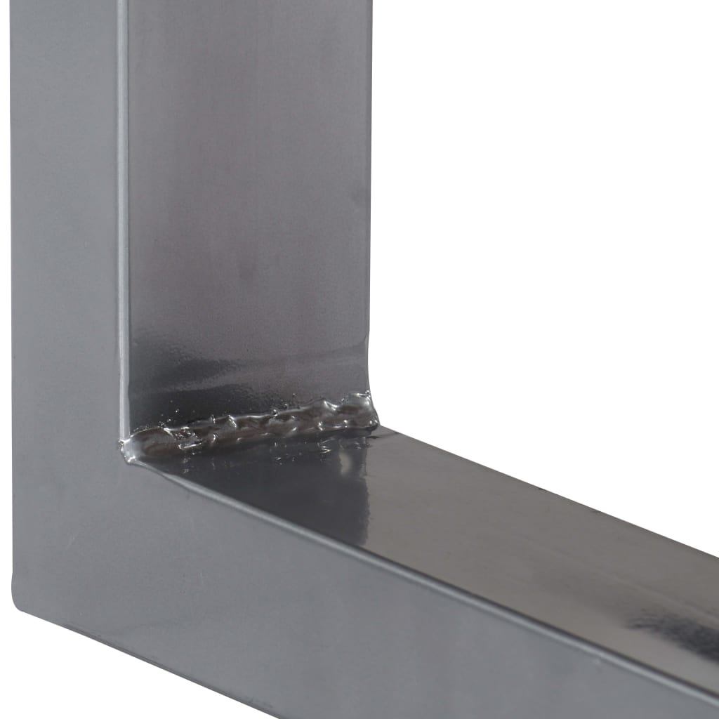 Konsollbord 115x35x76 cm heltre akasie og jern