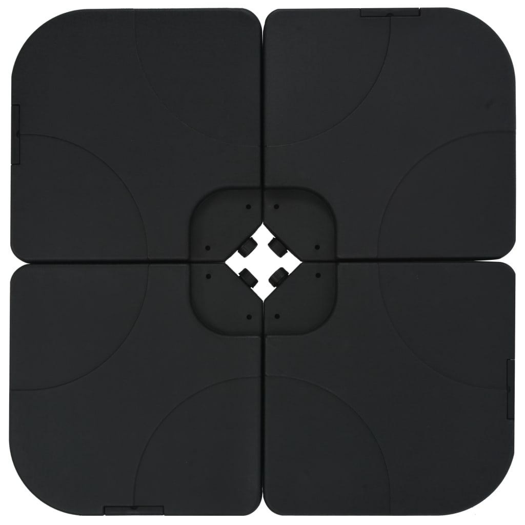 Utendørs parasoll med bærbar base gråbrun