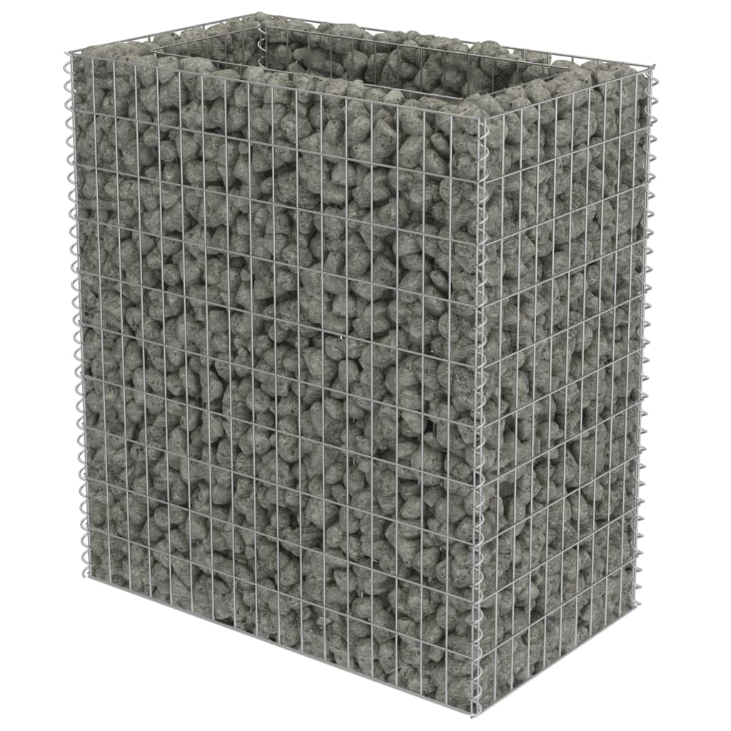 Gabion høybed galvanisert stål 90x50x100 cm