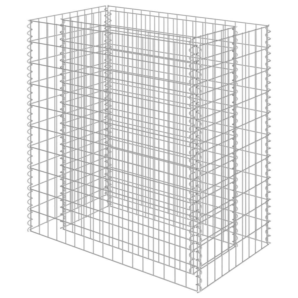 Gabion høybed galvanisert stål 90x50x100 cm