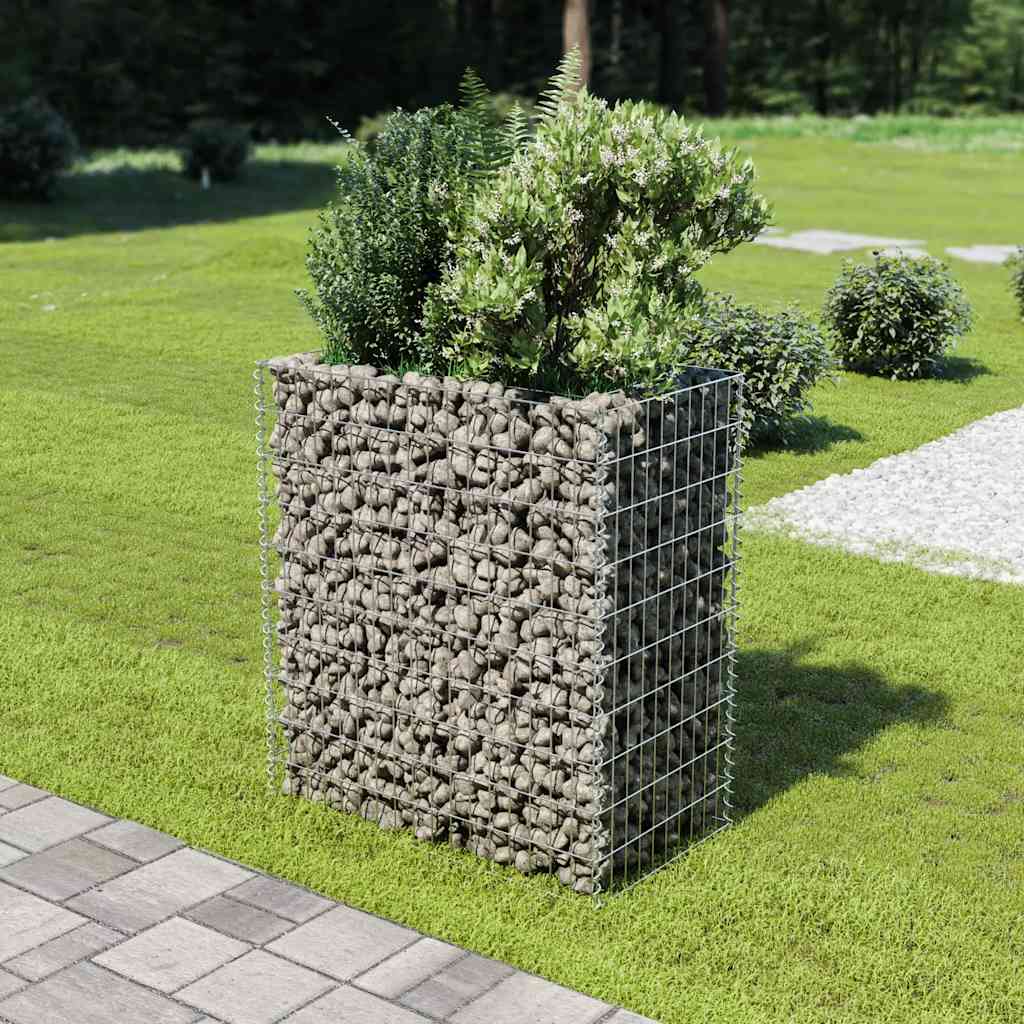 Gabion høybed galvanisert stål 90x50x100 cm