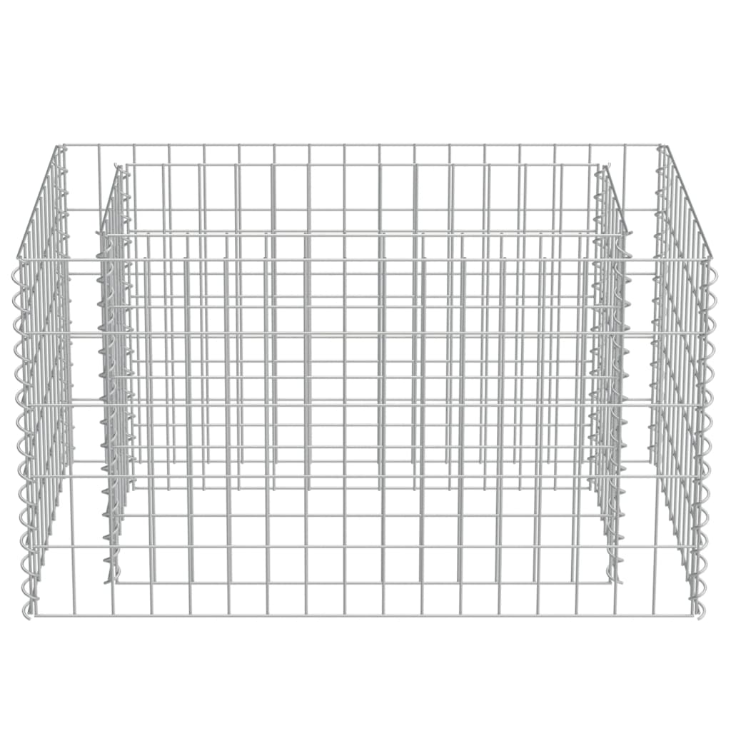 Gabion høybed galvanisert stål 90x50x50 cm