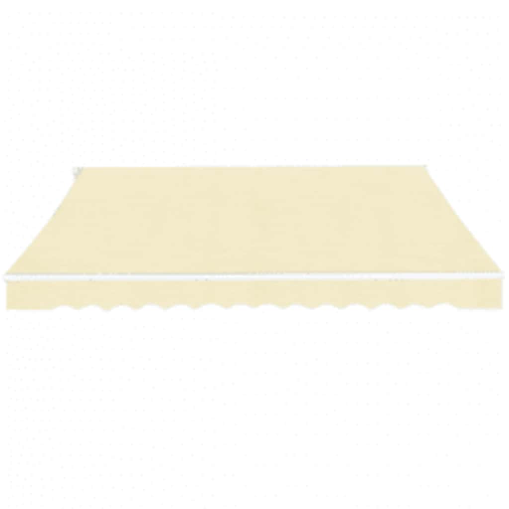 Foldbar markise manuell 600 cm kremhvit