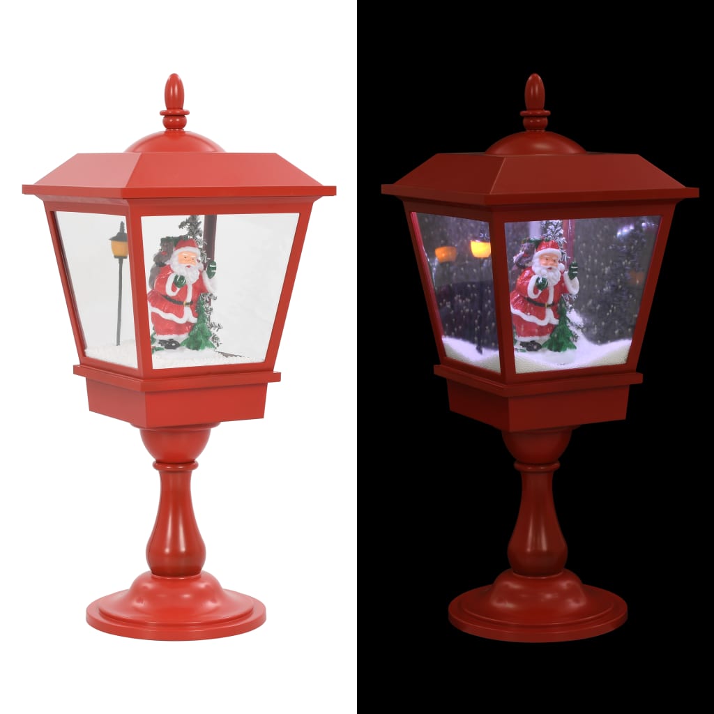 Sokkellampe julemotiv med julenisse 64 cm LED