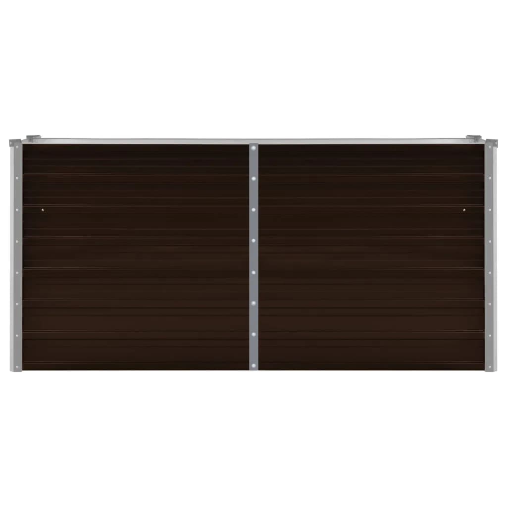 Høybed brun 160x40x77 cm galvanisert stål