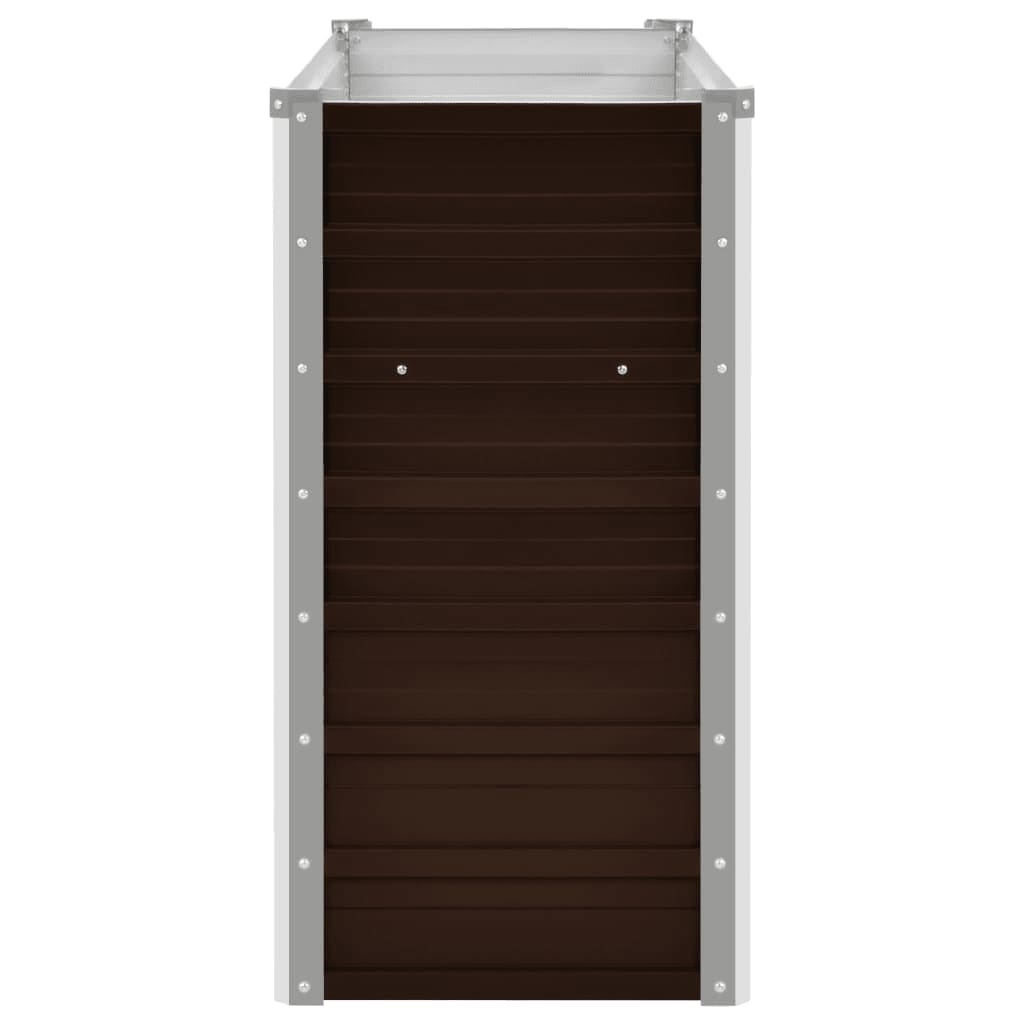 Høybed brun 160x40x77 cm galvanisert stål