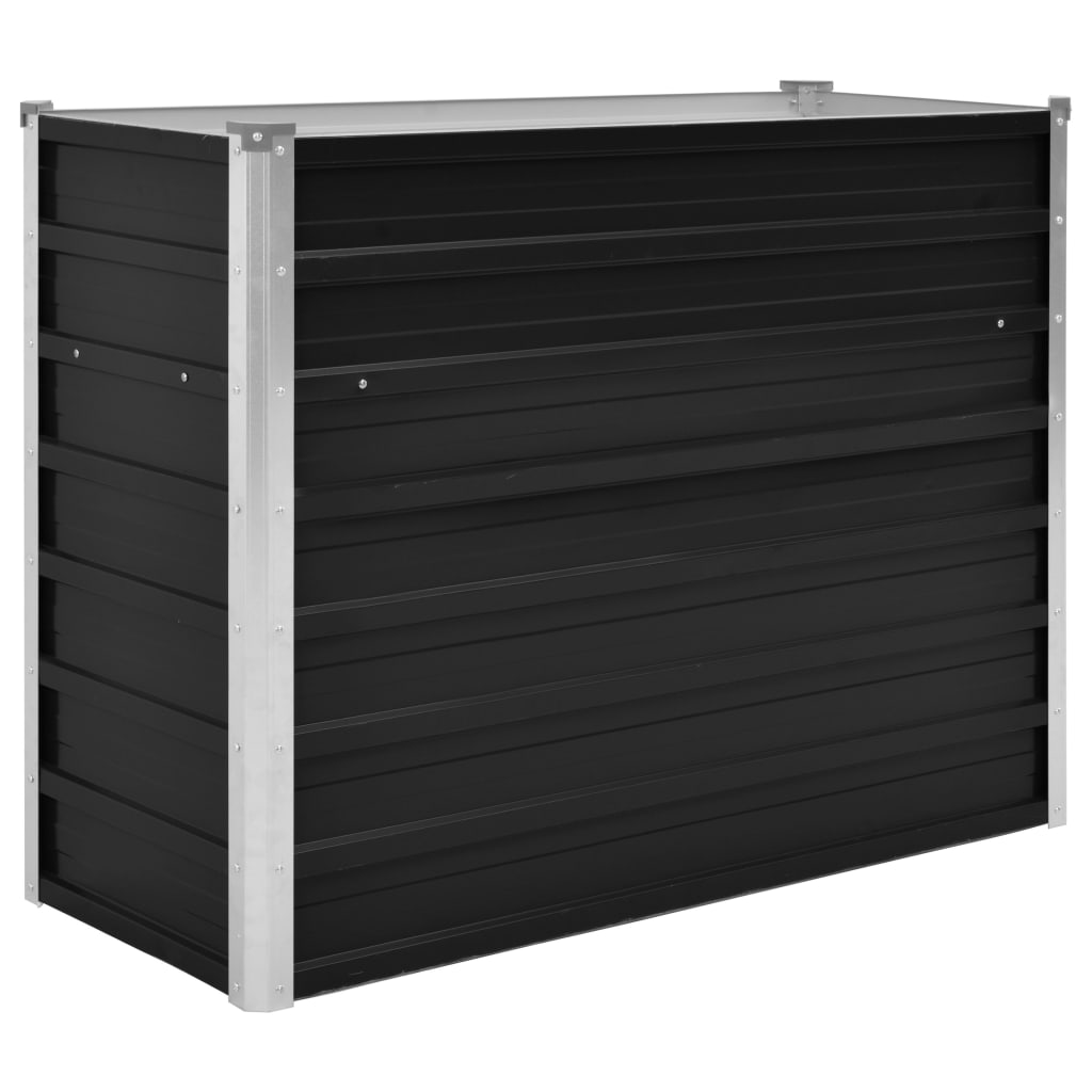 Høybed antrasitt 100x40x77 cm galvanisert stål