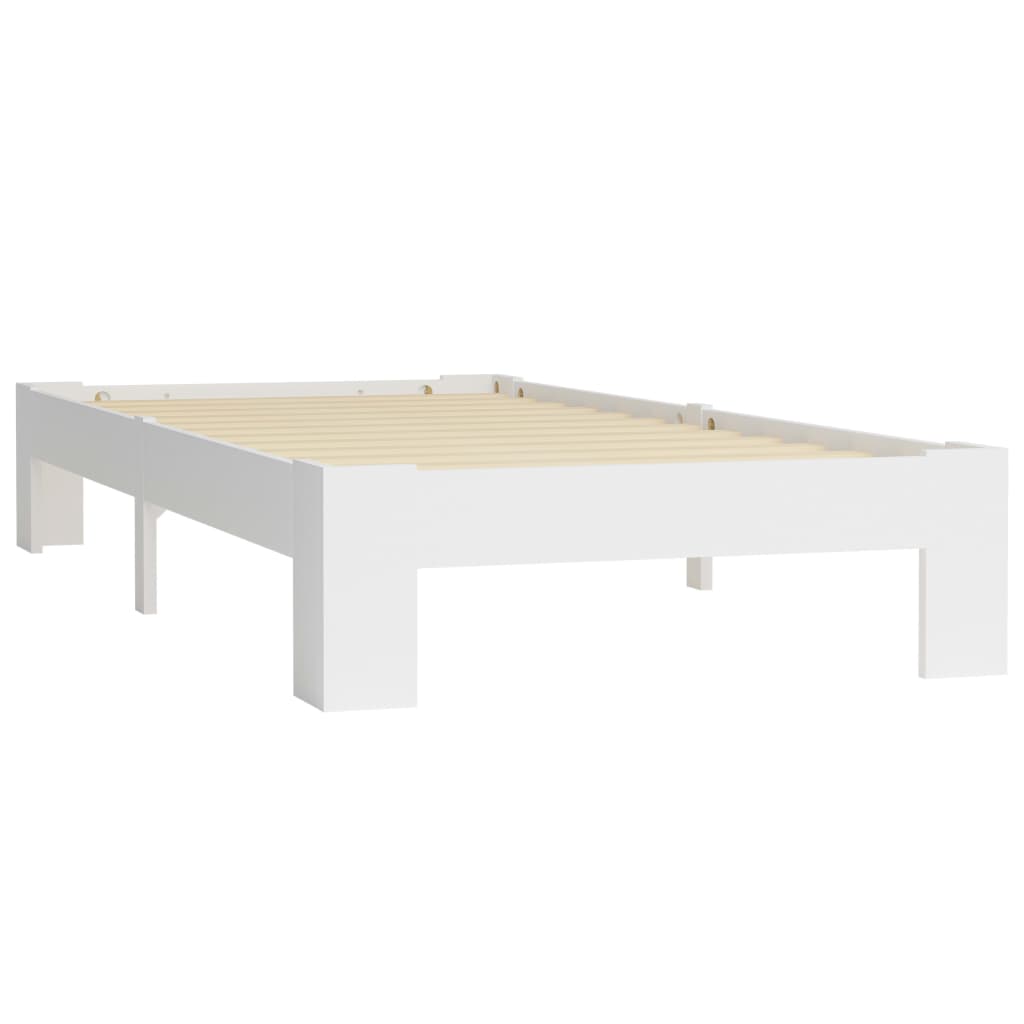 Sengeramme hvit heltre furu 90x200 cm