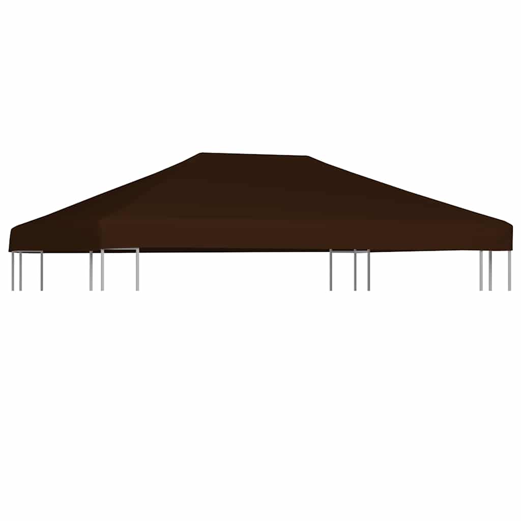 Toppduk til paviljong 310 g/m² 3x4 m brun