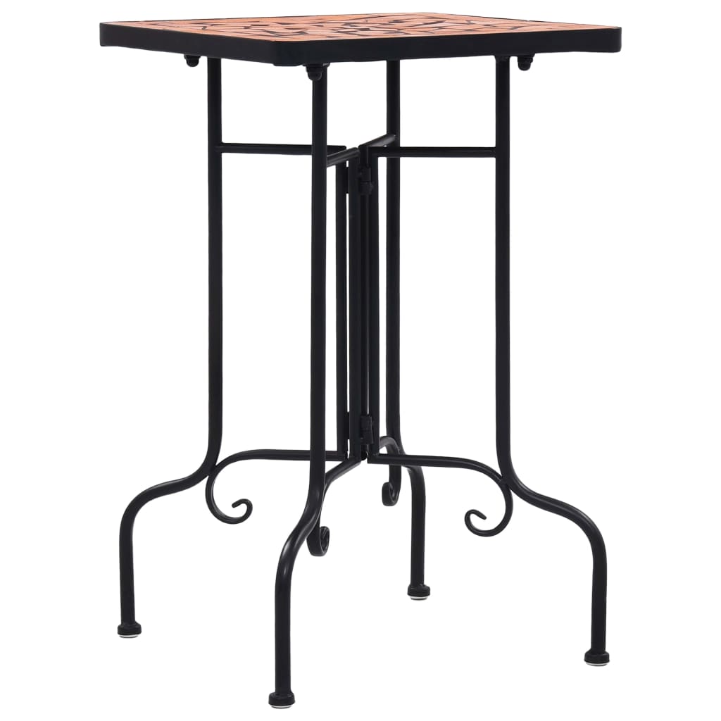 Sidebord med mosaikkmønster terrakotta keramikk