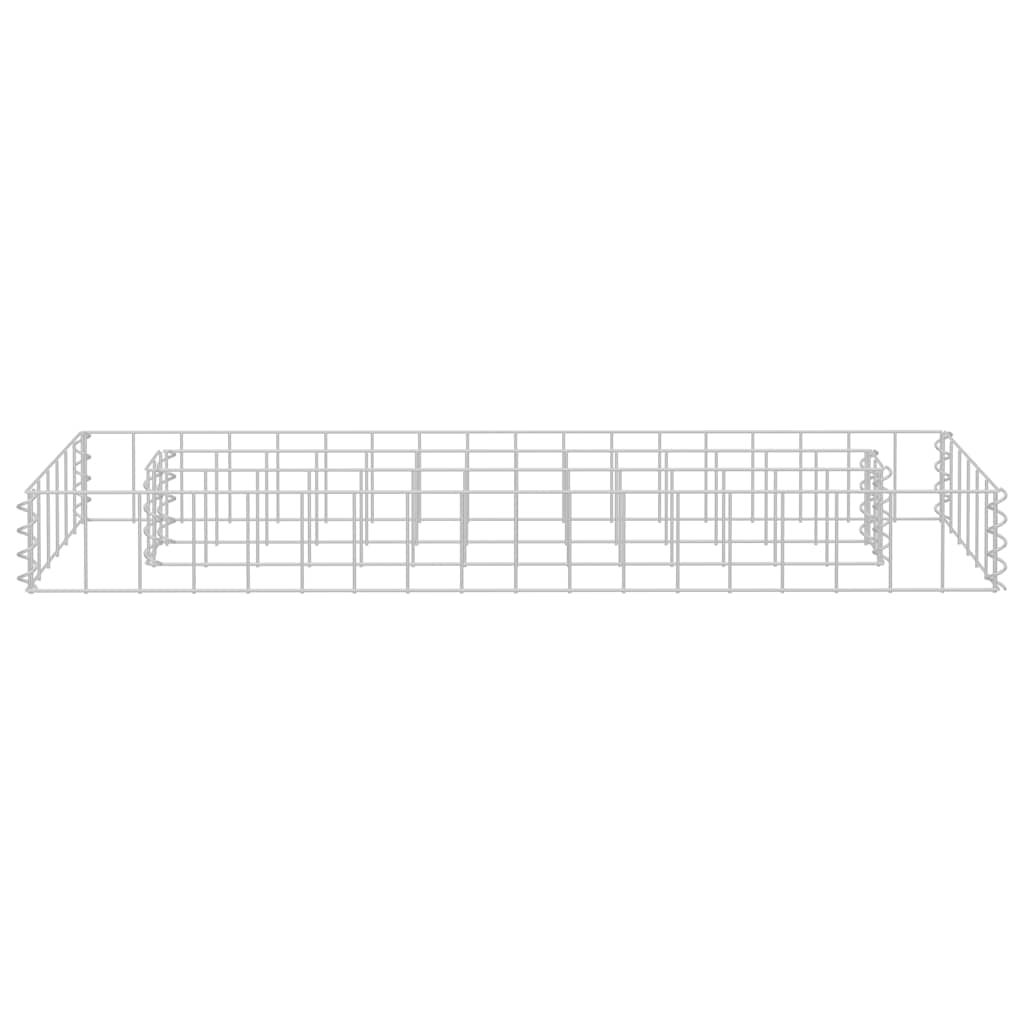 Gabion høybed galvanisert stål 90x30x10 cm