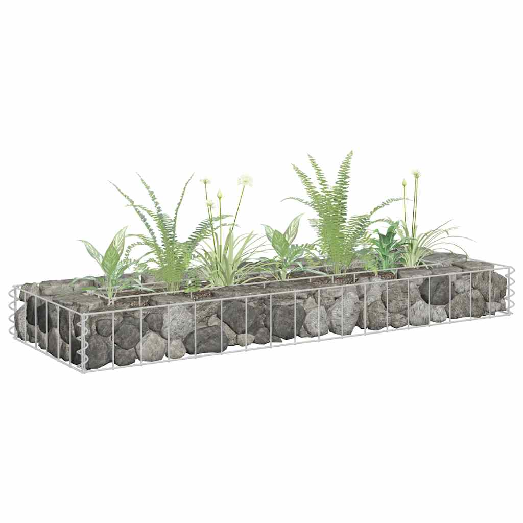 Gabion høybed galvanisert stål 90x30x10 cm