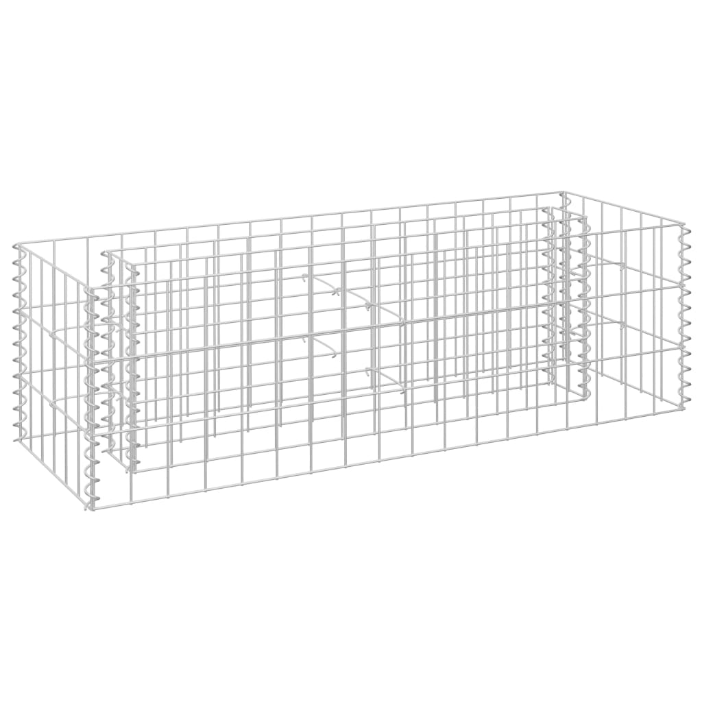 Gabion høybed galvanisert stål 90x30x30 cm