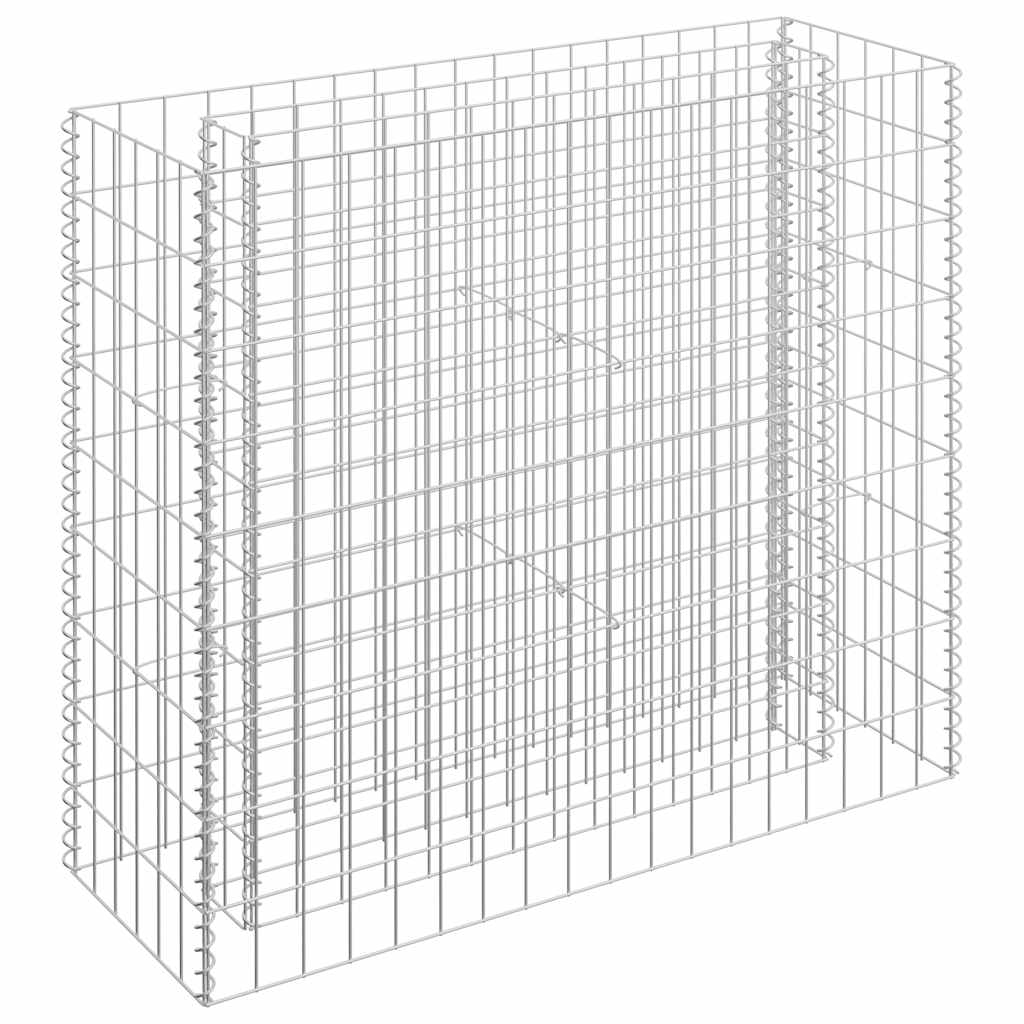 Gabion høybed galvanisert stål 90x30x90 cm