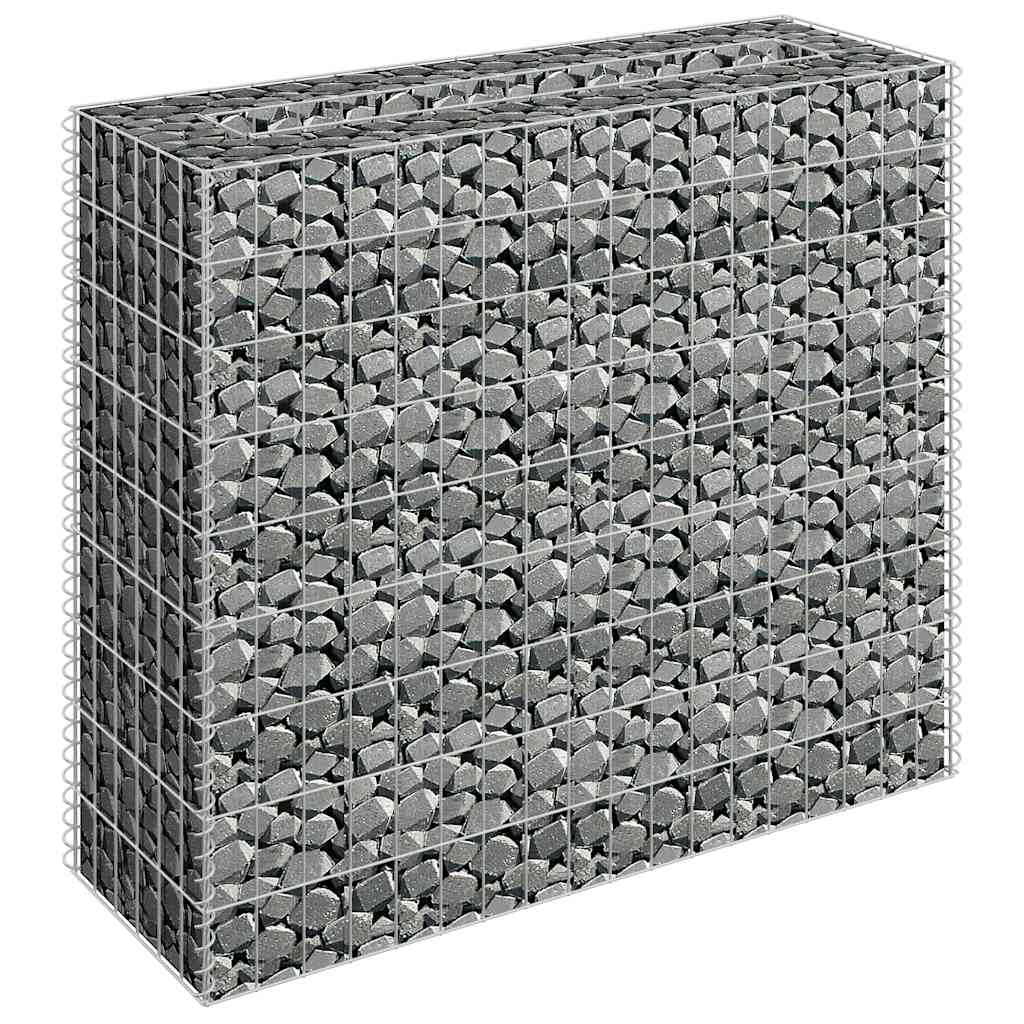 Gabion høybed galvanisert stål 90x30x90 cm