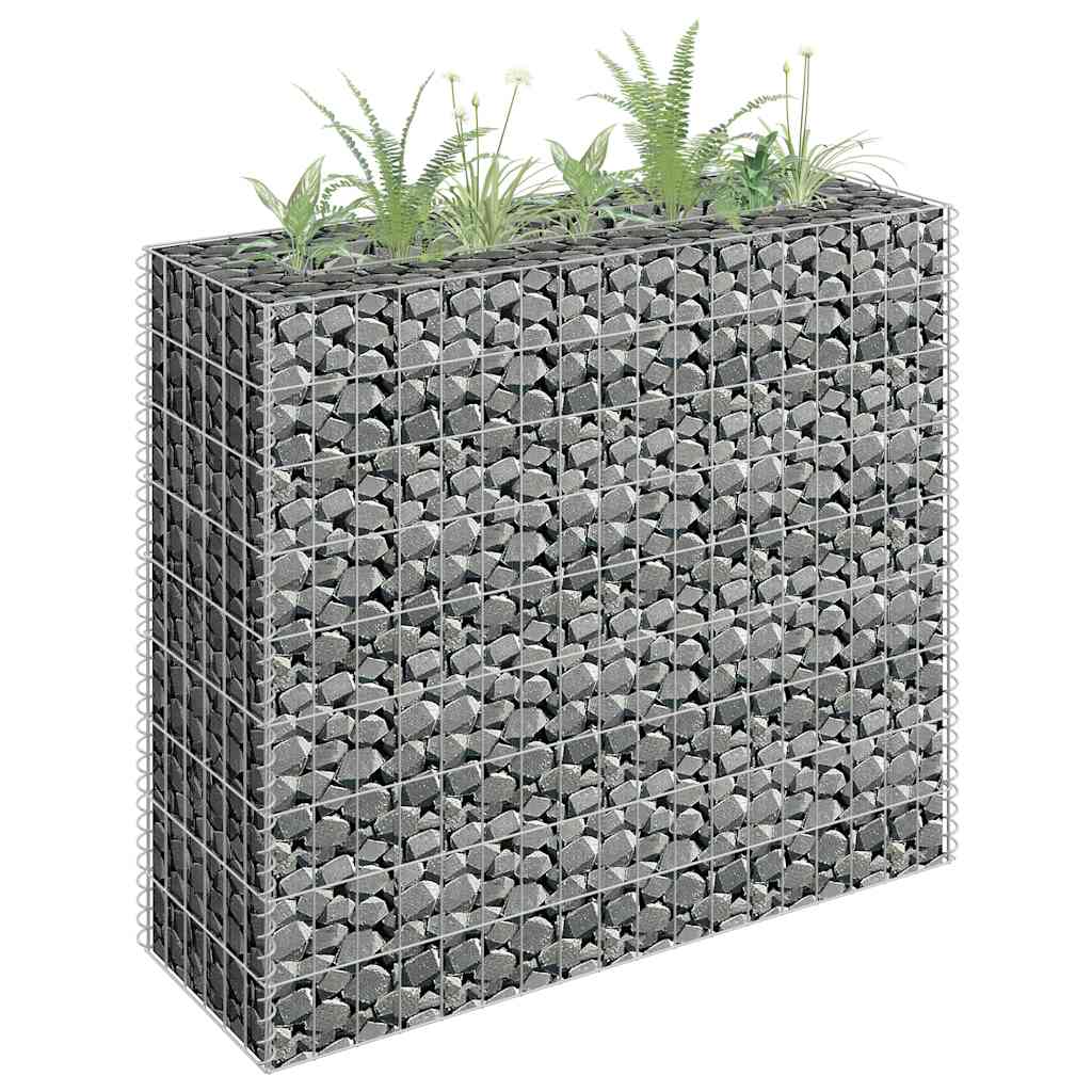 Gabion høybed galvanisert stål 90x30x90 cm