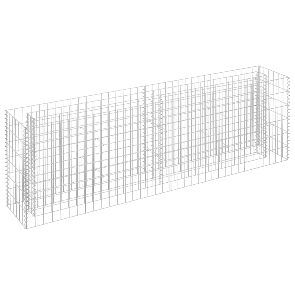 Gabion høybed galvanisert stål 180x30x60 cm